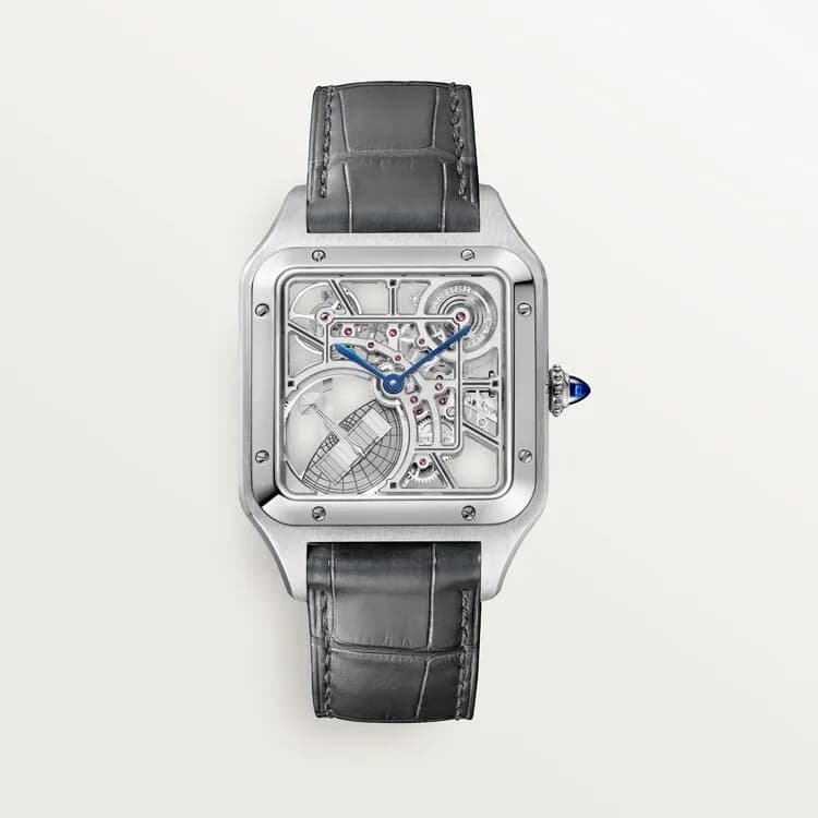 Cartier Santos-Dumont Skeleton Watch with micro-rotor WHSA0032