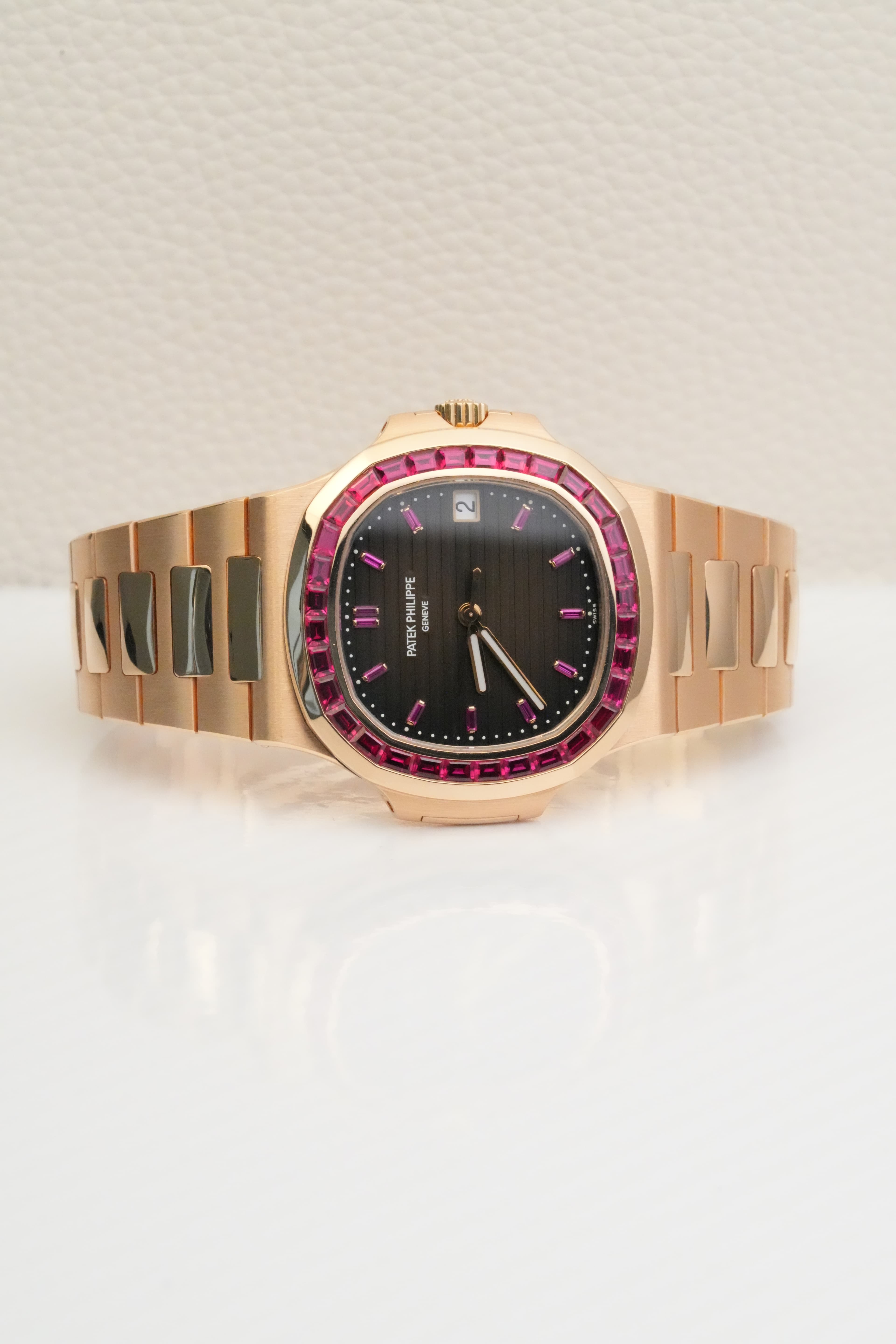 Patek Philippe Ruby Rose Gold view 3