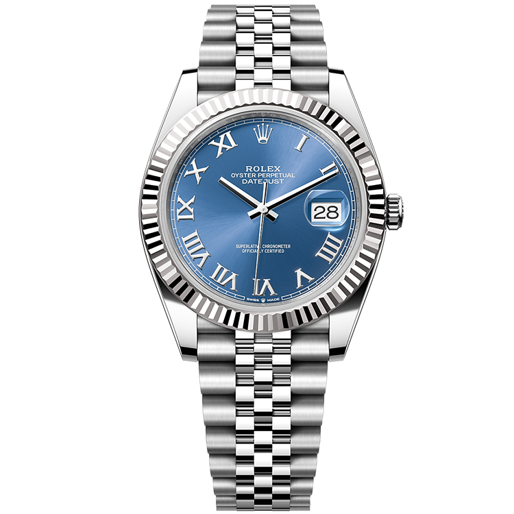 Rolex Datejust ref. 126334 blue dial steel case steel bracelet 41mm