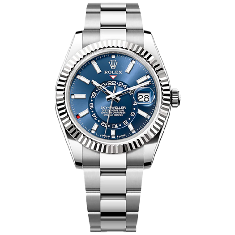 Rolex Sky-Dweller ref. 326934 blue dial steel case steel bracelet 42mm