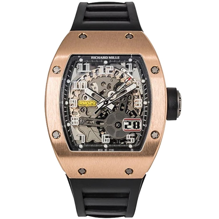 Richard Mille RM 029 Skeleton skeleton dial rose gold case 48mm