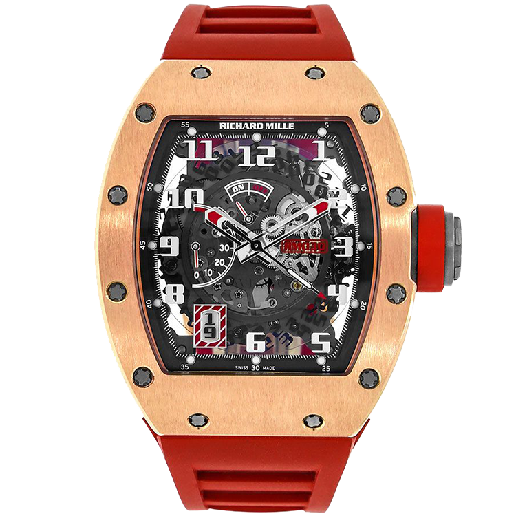 Richard Mille RM 030 Skeleton skeleton dial rose gold case 50mm