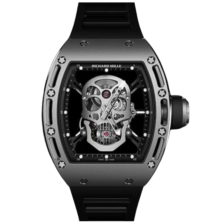 Richard Mille RM 52-01 Skull Tourbillon skeleton dial titanium case 50mm