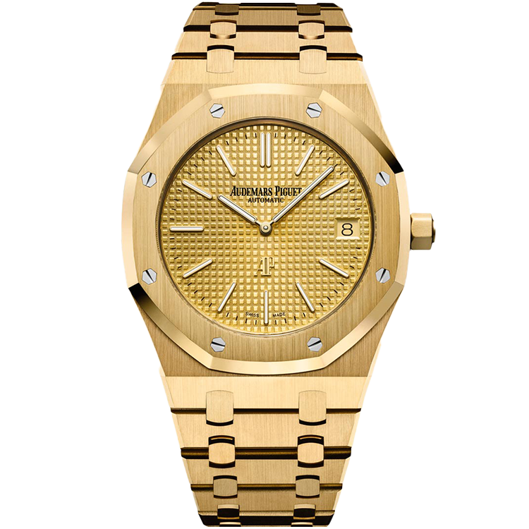 Audemars Piguet Royal Oak, 15202BA, Champagne dial, Yellow Gold case, Yellow Gold bracelet, 39mm
