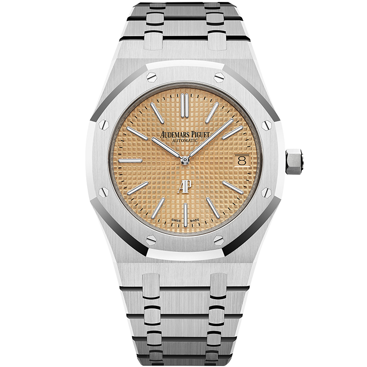Audemars Piguet Royal Oak, 15202BC, Pink dial, White Gold case, White Gold bracelet, 39mm