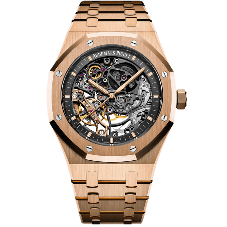 Audemars Piguet Royal Oak, 15407OR, Skeleton dial, Rose Gold case, Rose Gold bracelet, 41mm