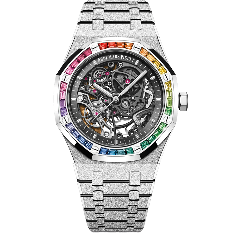 Audemars Piguet Royal Oak, 15412BC, Skeleton dial, White Gold case, White Gold bracelet, 41mm