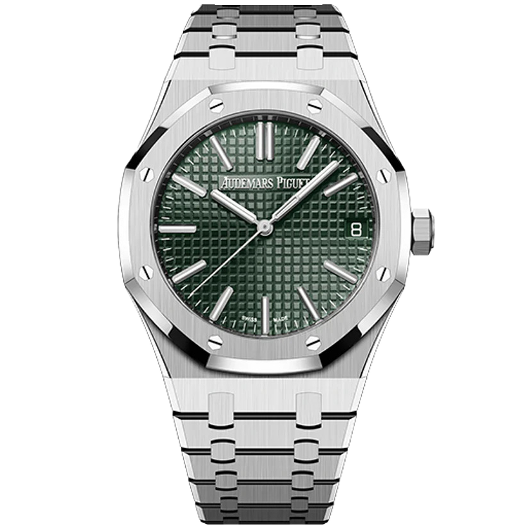Audemars Piguet Royal Oak, 15510ST, Green dial, Steel case, Steel bracelet, 41mm