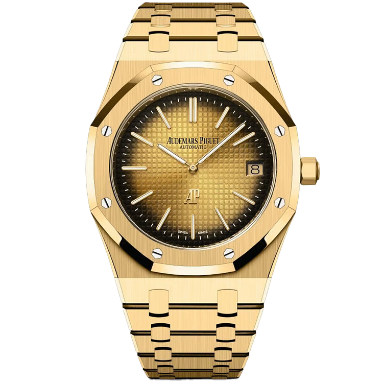 Audemars Piguet Royal Oak, 16202BA, Champagne dial, Yellow Gold case, Yellow Gold bracelet, 39mm