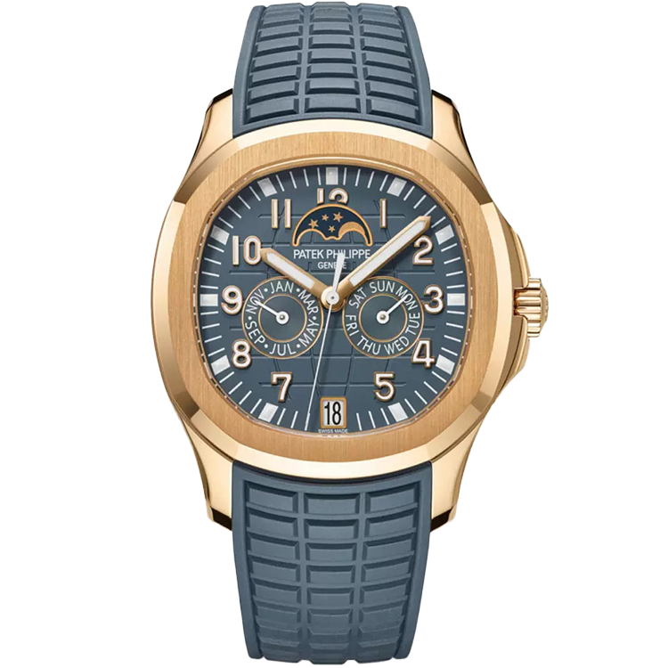 Patek Philippe Aquanaut Luce 5261R grey dial rose gold case rubber bracelet 40mm