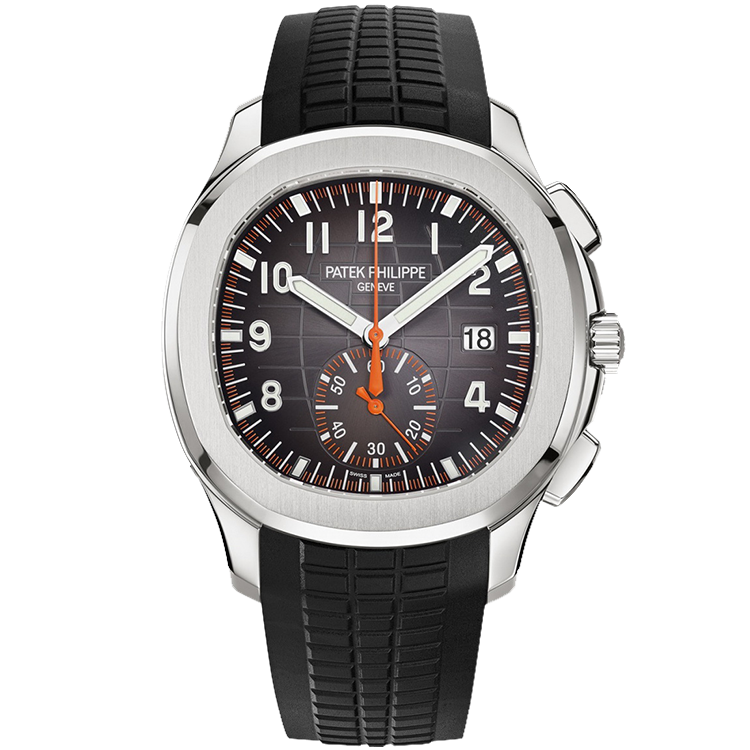 Patek Philippe Aquanaut 5968A black dial steel case rubber bracelet 42mm