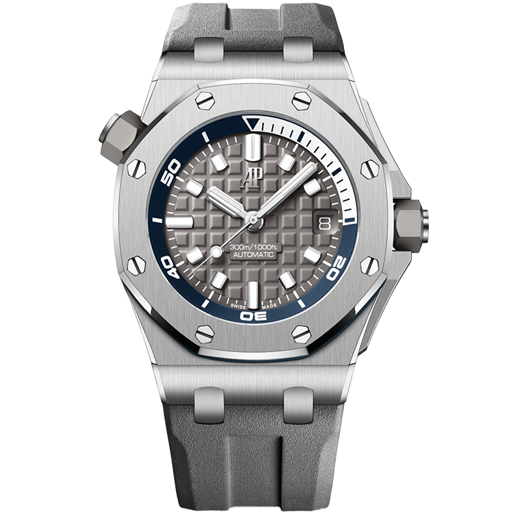 Audemars Piguet Offshore, 15720ST, Grey dial, Steel case, Rubber bracelet, 42mm