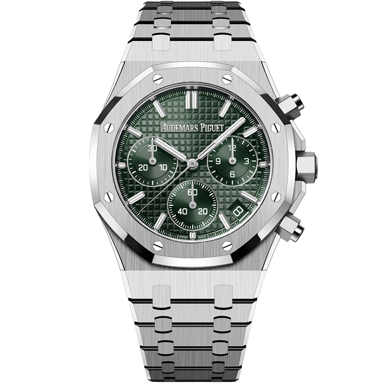 Audemars Piguet Royal Oak, 26240ST, Green dial, Steel case, Steel bracelet, 41mm