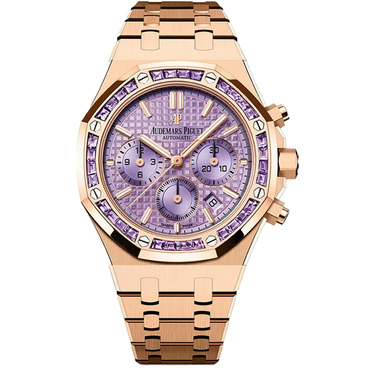 Audemars Piguet Royal Oak, 26319OR, Purple dial, Rose Gold case, Rose Gold bracelet, 41mm