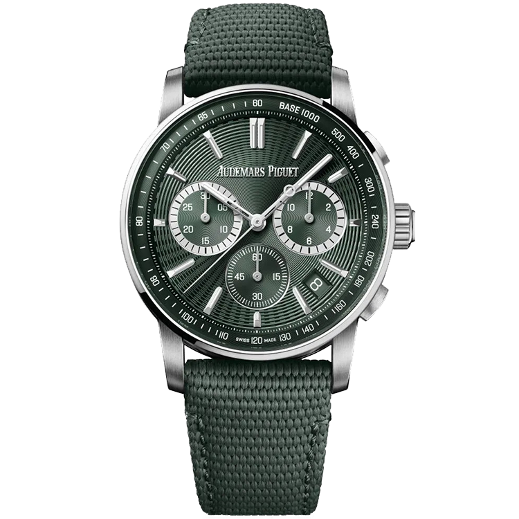 Audemars Piguet Code 11.59, 26393ST, Green dial, Steel case, Rubber bracelet, 41mm