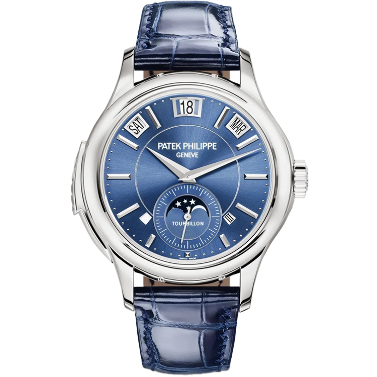 Patek Philippe Grand Complications 5207G blue dial white gold case leather bracelet 41mm