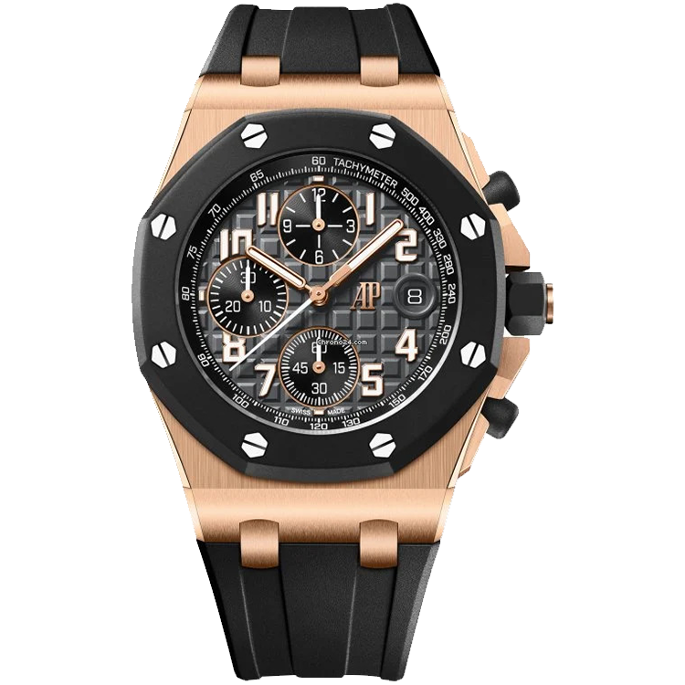 Audemars Piguet Offshore, 26238OK, Grey dial, Rose Gold case, Rubber bracelet, 42mm