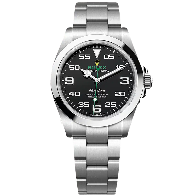 Rolex Air King ref. 126900 black dial steel case steel bracelet 40mm