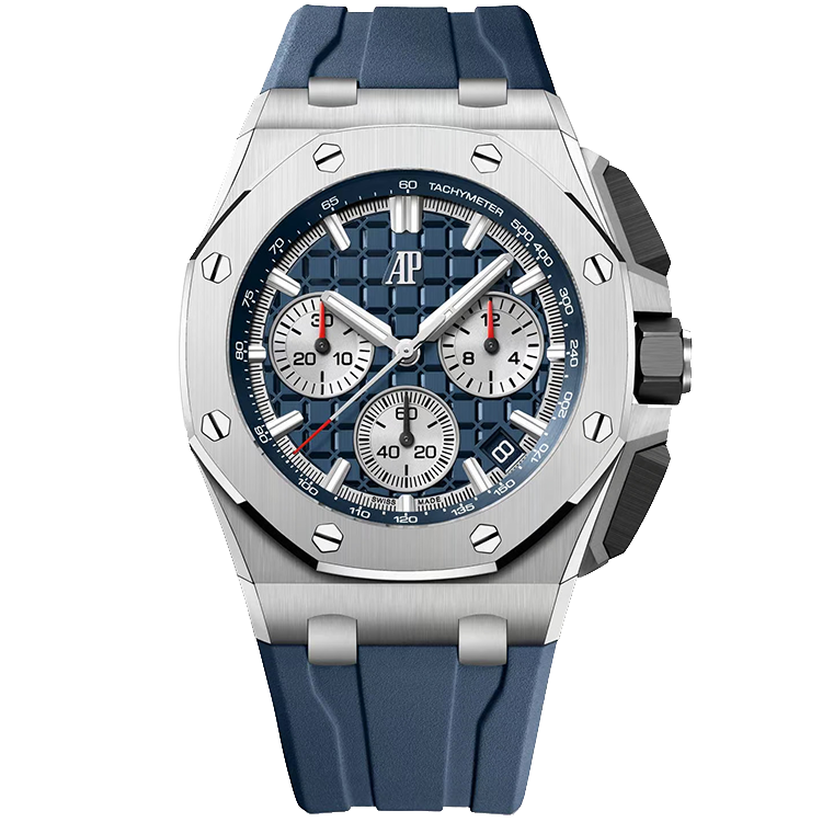 Audemars Piguet Offshore, 26420TI, Blue dial, Titanium case, Rubber bracelet, 43mm