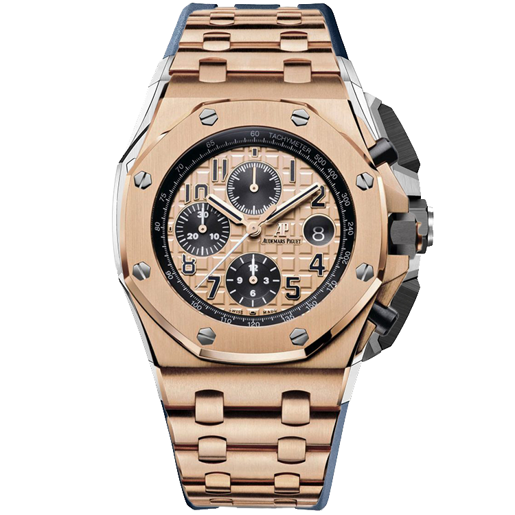 Audemars Piguet Offshore, 26470OR, Pink dial, Rose Gold case, Rose Gold bracelet, 42mm