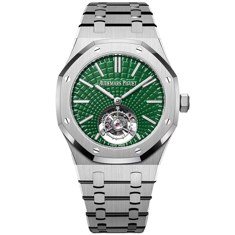 Audemars Piguet Royal Oak, 26534TI, Green dial, Titanium case, Titanium bracelet, 41mm