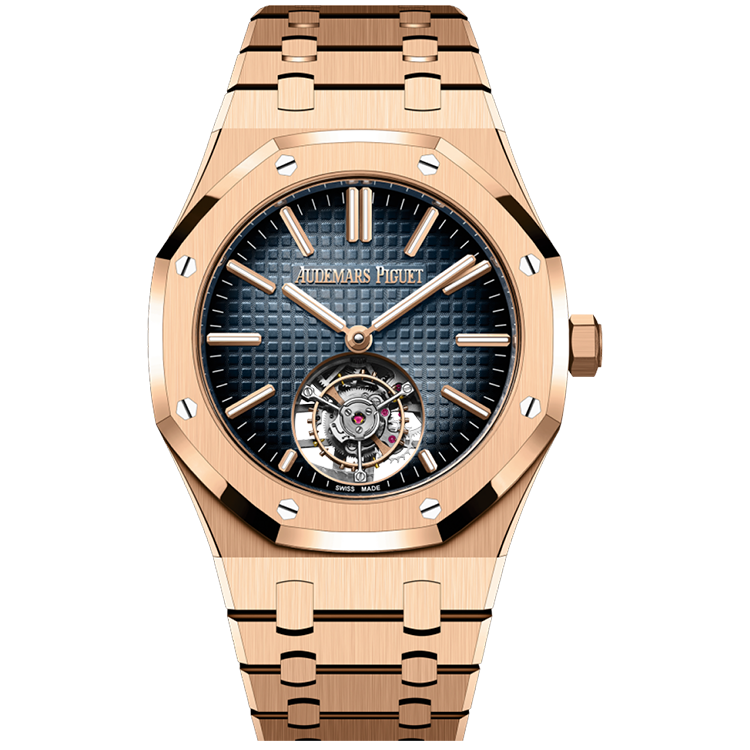 Audemars Piguet Royal Oak, 26730OR, Blue dial, Rose Gold case, Rose Gold bracelet, 41mm
