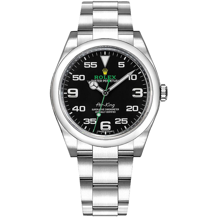 Rolex Air King ref. 116900 black dial steel case steel bracelet 40mm