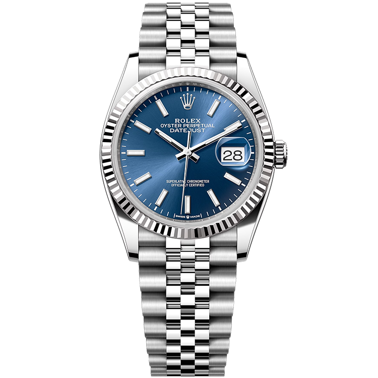 Rolex Datejust ref. 126234 blue dial steel case steel bracelet 36mm