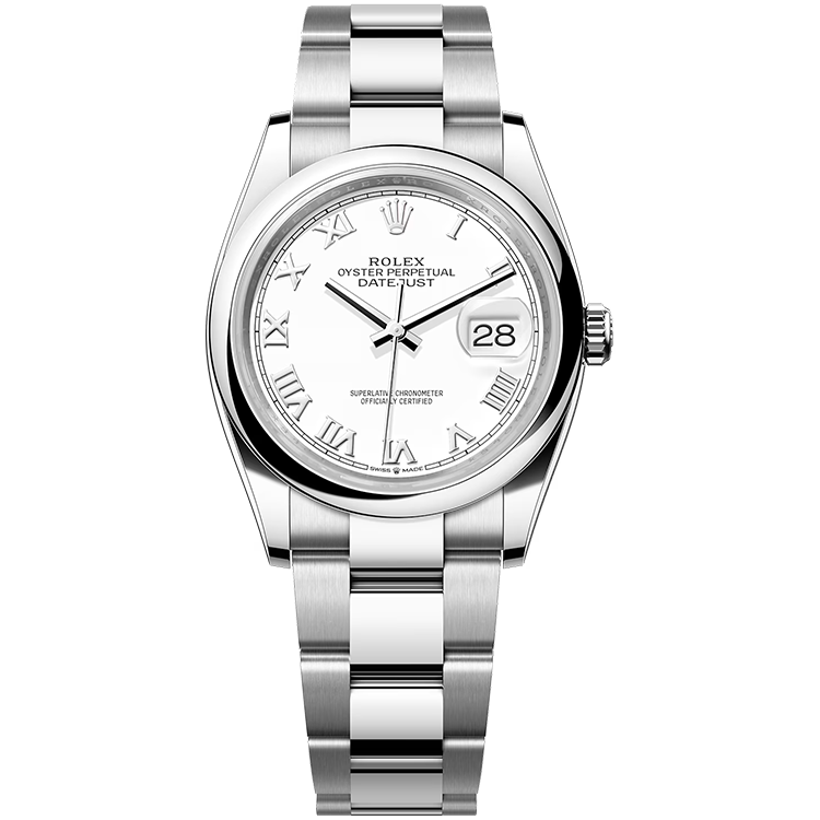 Rolex Datejust ref. 126200 white dial steel case steel bracelet 36mm