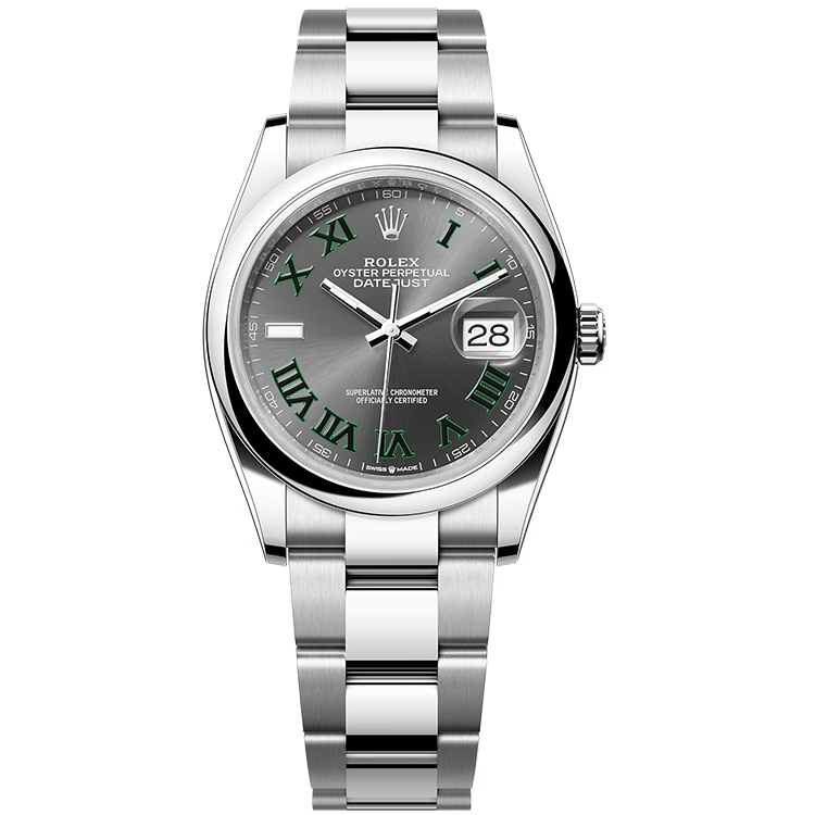 Rolex Datejust ref. 126200 grey dial steel case steel bracelet 36mm