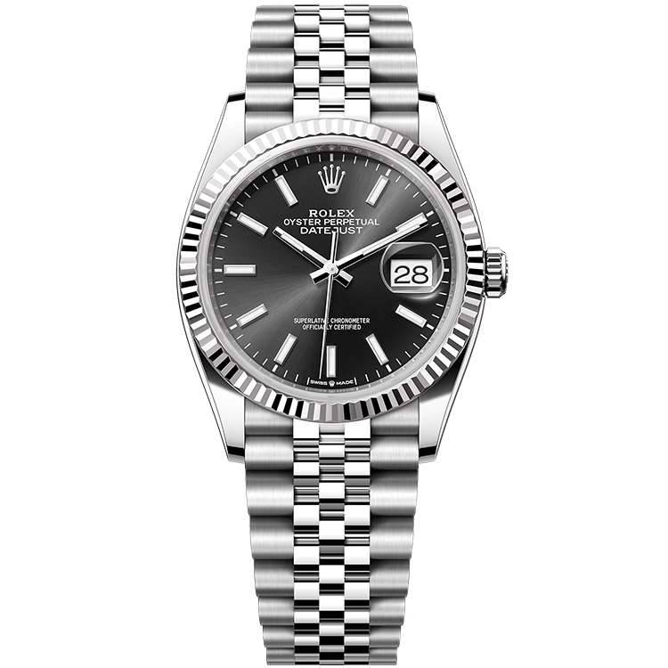 Rolex Datejust ref. 126234 black dial steel case steel bracelet 36mm