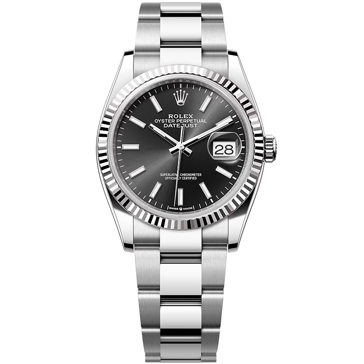 Rolex Datejust ref. 126234 black dial steel case steel bracelet 36mm