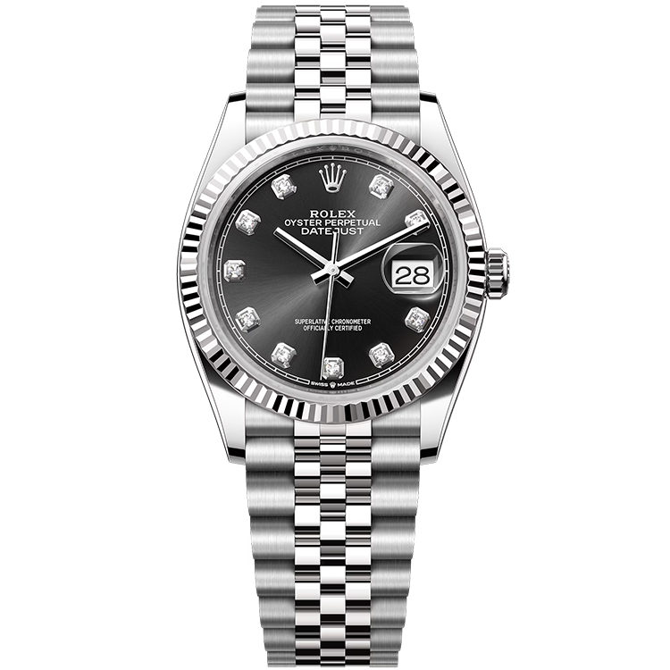 Rolex Datejust ref. 126234 black dial steel case steel bracelet 36mm