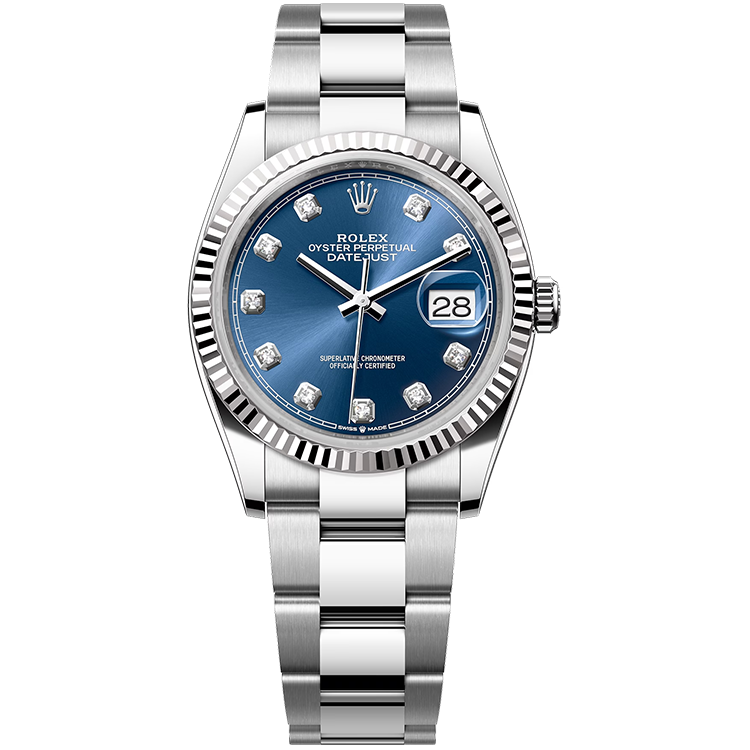 Rolex Datejust ref. 126234 blue dial steel case steel bracelet 36mm