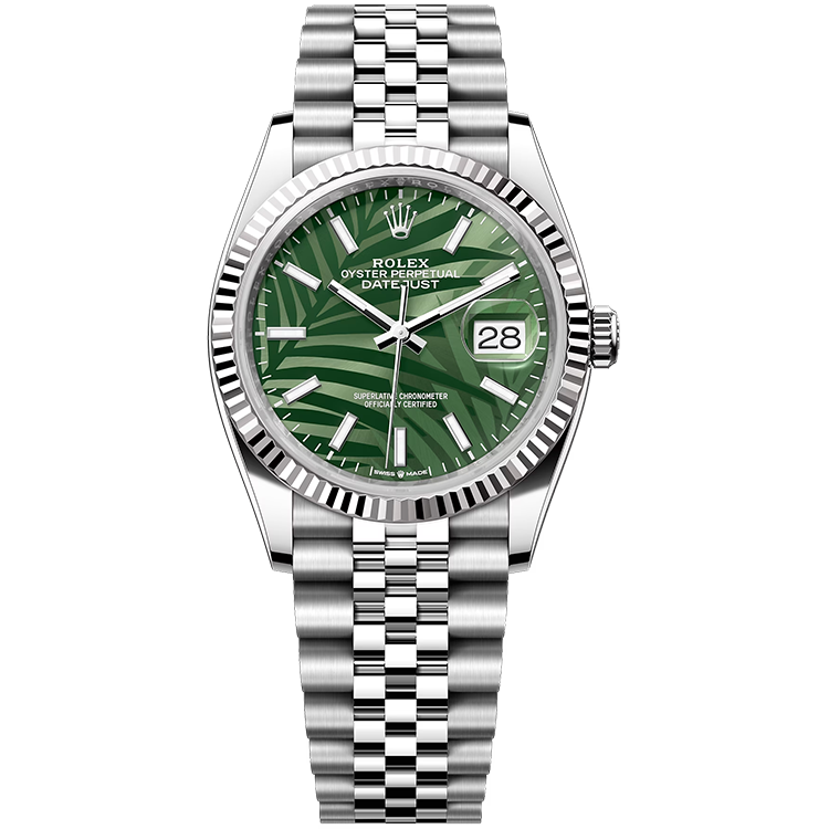 Rolex Datejust ref. 126234 green dial steel case steel bracelet 36mm