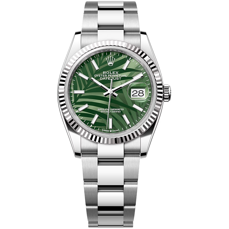 Rolex Datejust ref. 126234 green dial steel case steel bracelet 36mm