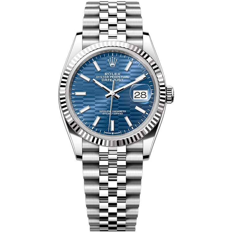 Rolex Datejust ref. 126234 blue dial steel case steel bracelet 36mm