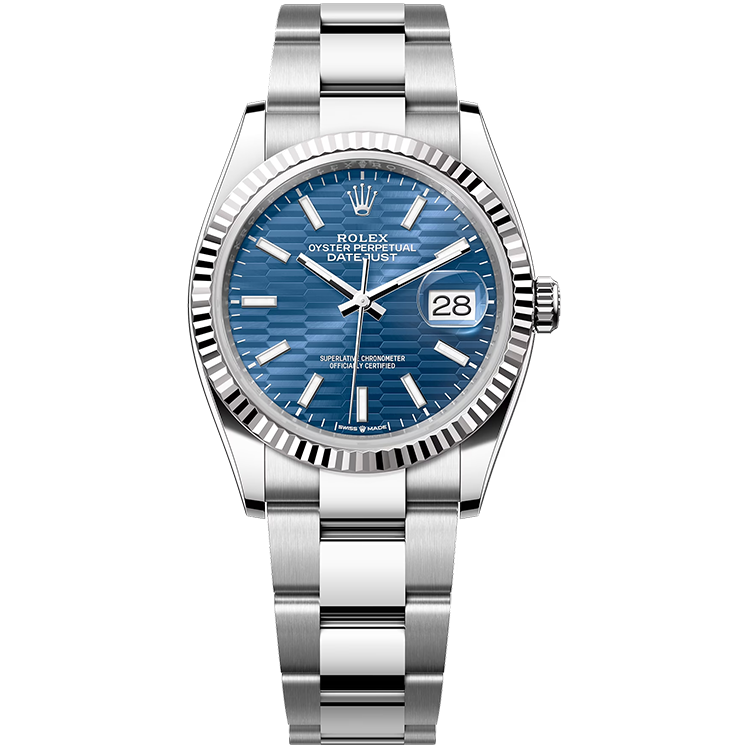 Rolex Datejust ref. 126234 blue dial steel case steel bracelet 36mm