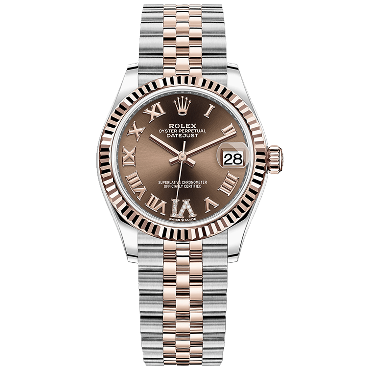 Rolex Datejust ref. 278271 chocolate dial steel case two-tone bracelet 31mm