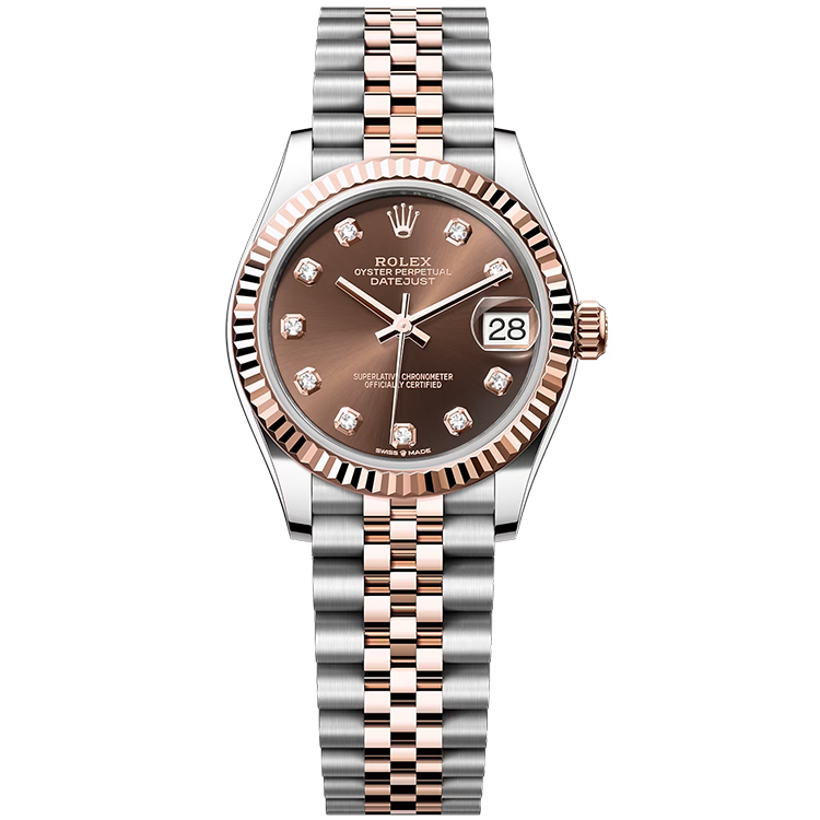 Rolex Datejust ref. 278271 chocolate dial steel case two-tone bracelet 31mm