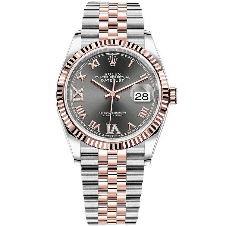 Rolex Datejust ref. 278271 grey dial steel case two-tone bracelet 31mm