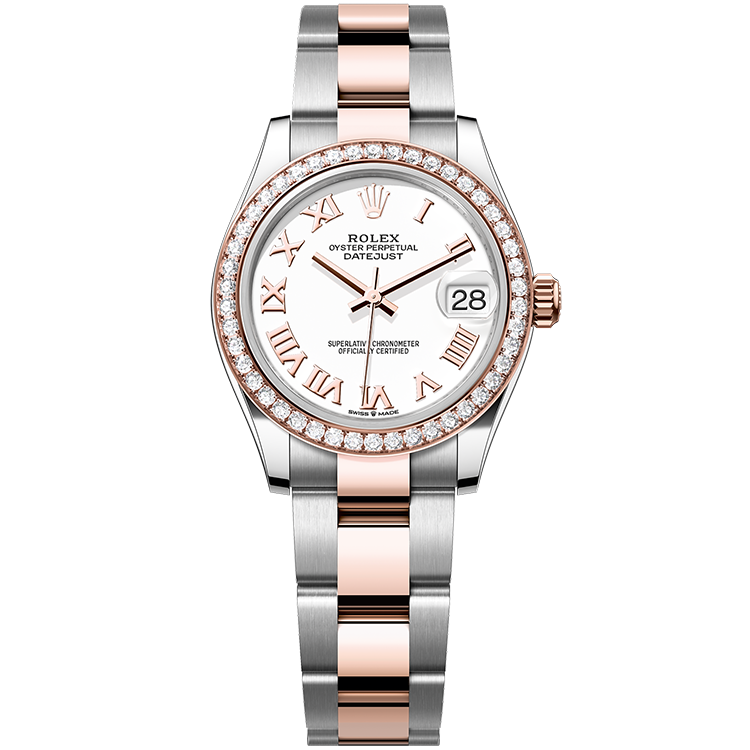 Rolex Datejust ref. 278381RBR white dial steel case two-tone bracelet 31mm