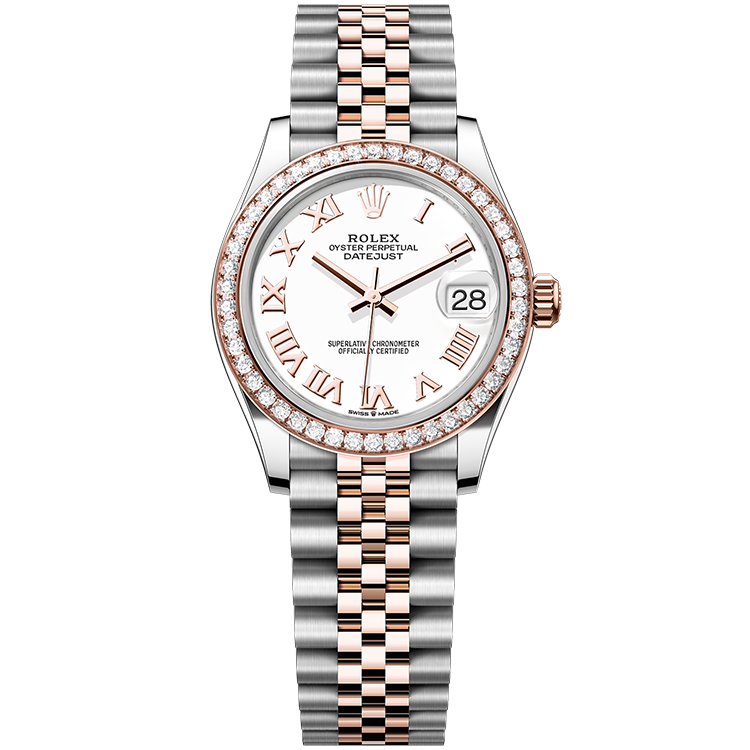 Rolex Datejust ref. 278381RBR white dial steel case two-tone bracelet 31mm