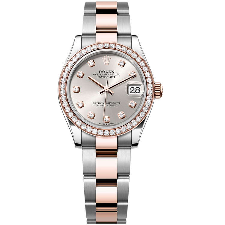 Rolex Datejust ref. 278381RBR silver dial steel case two-tone bracelet 31mm