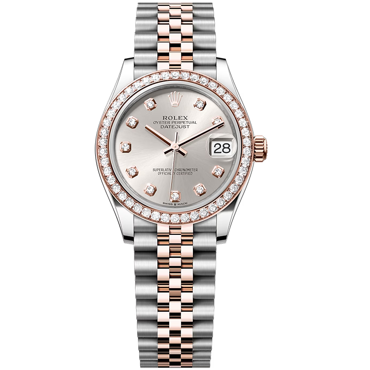 Rolex Datejust ref. 278381RBR silver dial steel case two-tone bracelet 31mm