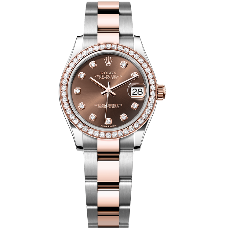 Rolex Datejust ref. 278381RBR chocolate dial steel case two-tone bracelet 31mm
