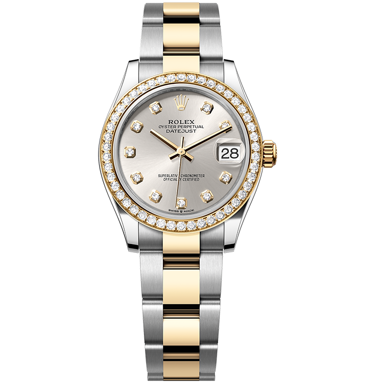 Rolex Datejust ref. 278383RBR silver dial steel case two-tone bracelet 31mm