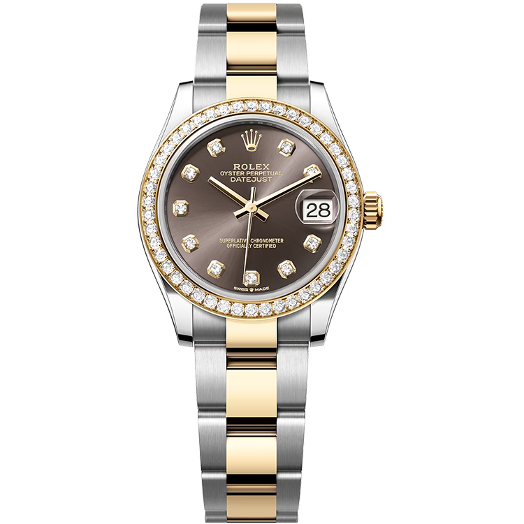Rolex Datejust ref. 278383RBR grey dial steel case two-tone bracelet 31mm