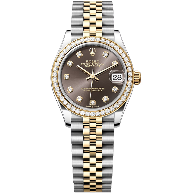 Rolex Datejust ref. 278383RBR grey dial steel case two-tone bracelet 31mm