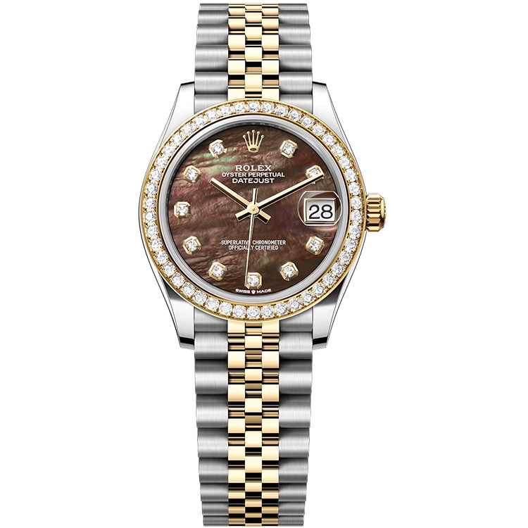Rolex Datejust ref. 278383RBR mother of pearl dial steel case two-tone bracelet 31mm